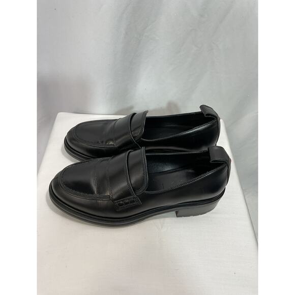 Aeyde 'Ruth' Black Leather Loafers Size 9.5 - Picture 4 of 5